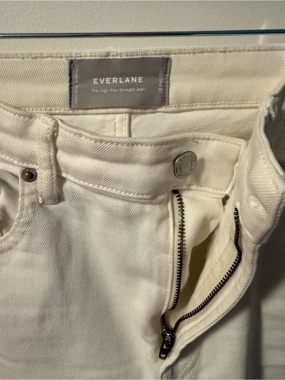 Everlane High Rise Straight Jean - Picture 2 of 5